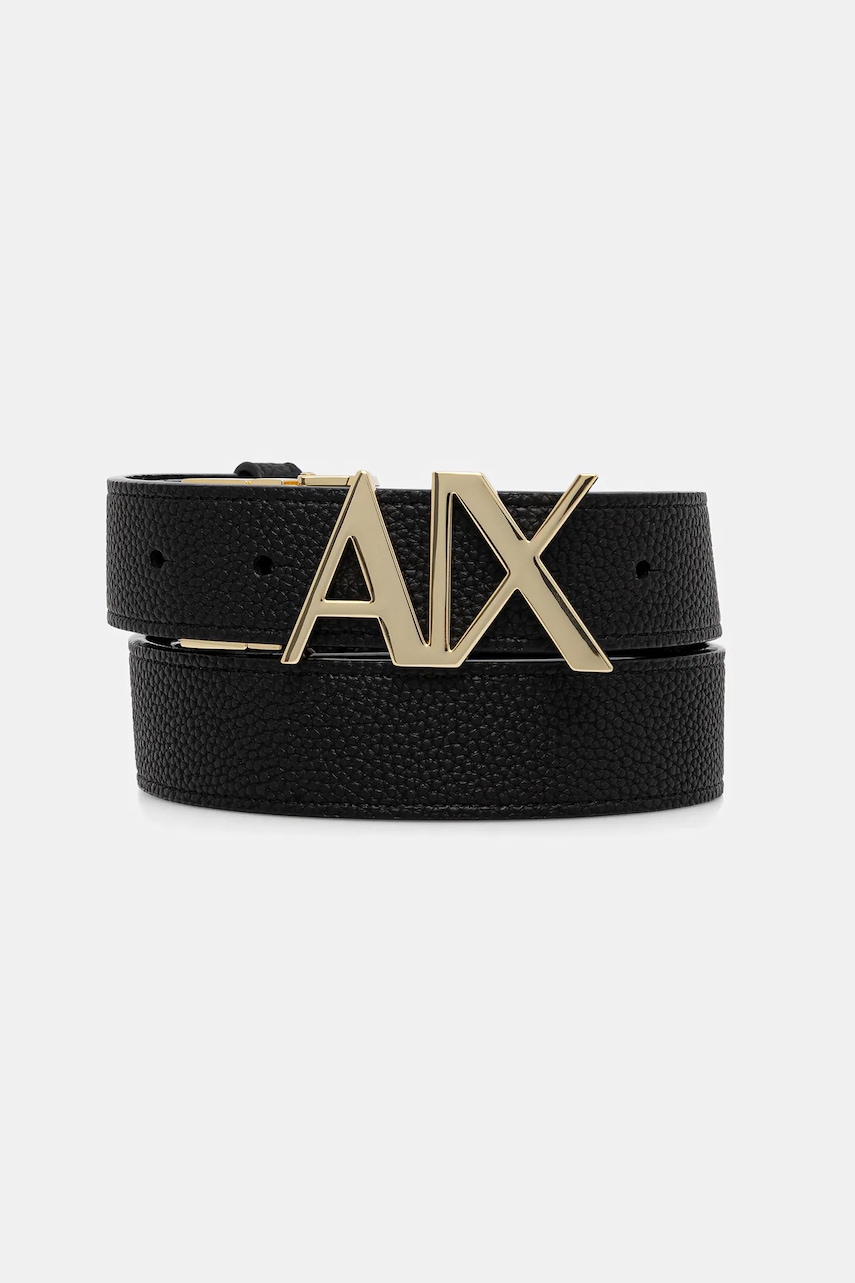 Oboustranný pásek Armani Exchange dámský, černá barva, XW001203 AF19298