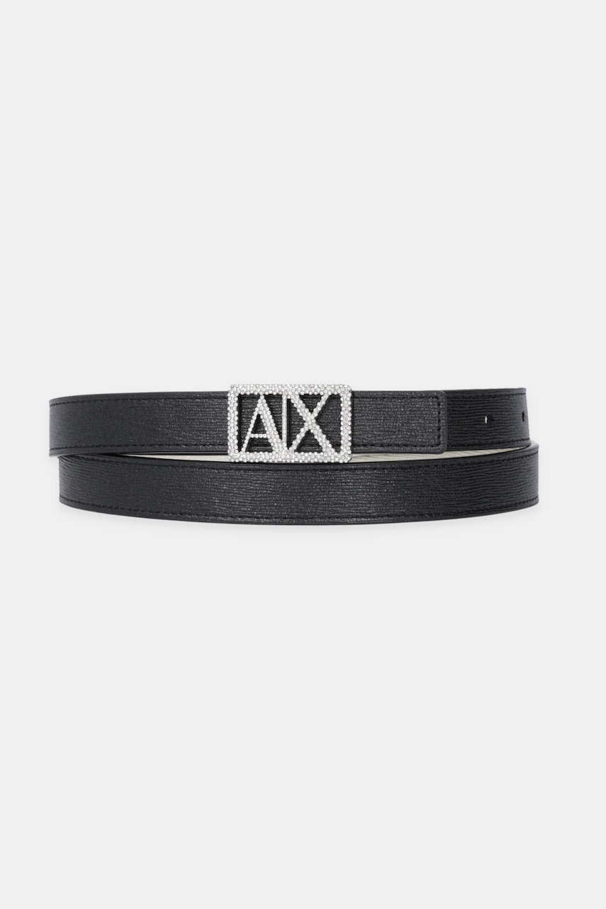 Oboustranný pásek Armani Exchange dámský, černá barva, XW001602 AF17141
