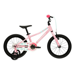 Odlehčené dětské kolo Kross Mini 4.0 16" - model 2026 • 100-120 cm • 8,5 kg 9" (100-120 cm) růžová/bílá/lesk