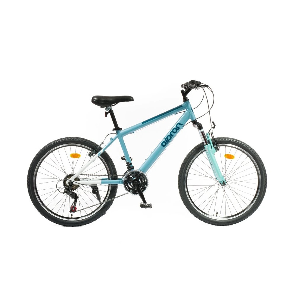 Odlehčené juniorské kolo Olpran Helix ALU 24" - model 2026 15" (135-155 cm) modrá/bílá/zelená