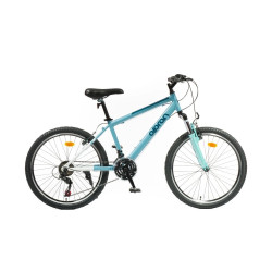 Odlehčené juniorské kolo Olpran Helix ALU 24" - model 2026 15" (135-155 cm) modrá/bílá/zelená