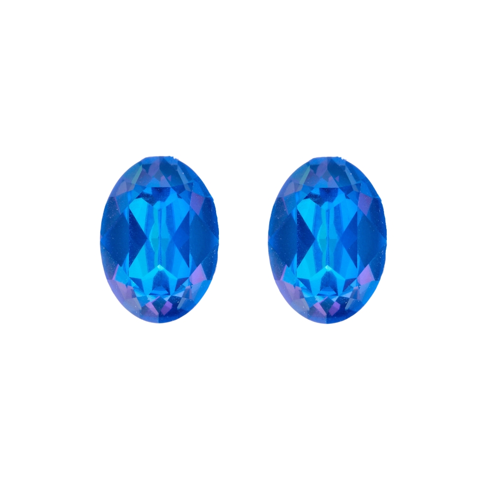 Oliver Weber Výrazné náušnice s modrými krystaly Swarovski Dawn Lumiere 23219 BLU