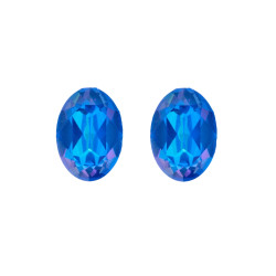 Oliver Weber Výrazné náušnice s modrými krystaly Swarovski Dawn Lumiere 23219 BLU