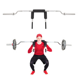 Olympijská hřídel na dřepy inSPORTline Barsap 220cm/50mm 22,5kg, do 317 kg, bez objímek