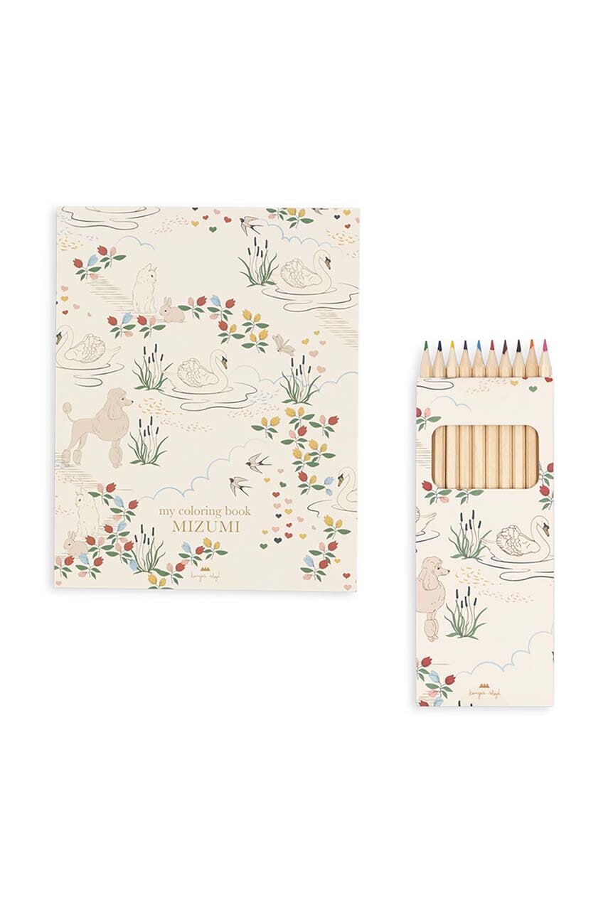 Omalovánky Konges Sløjd COLORING BOOK AND CRAYONS