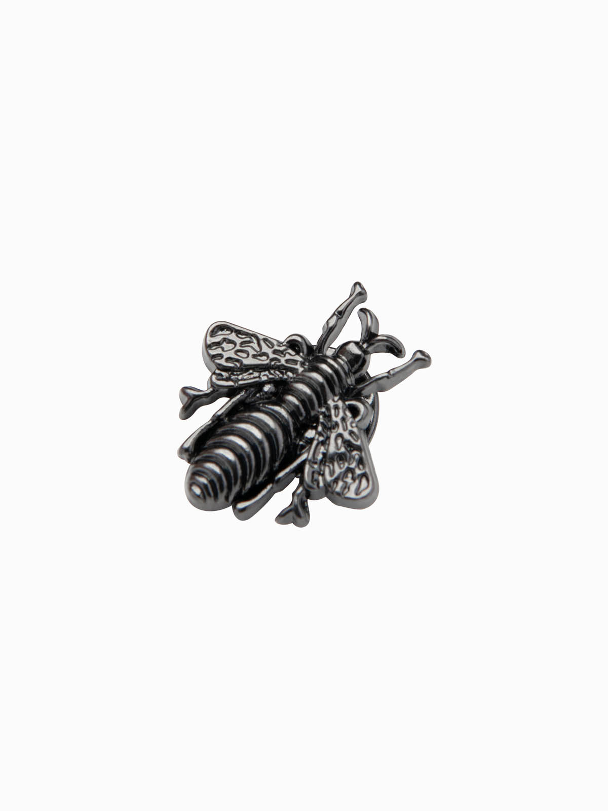 Ombre Decorative metal bee pin - black