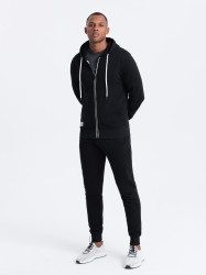 Ombre Men's sweatshirt set unbuttoned sweatshirt + jogger pants