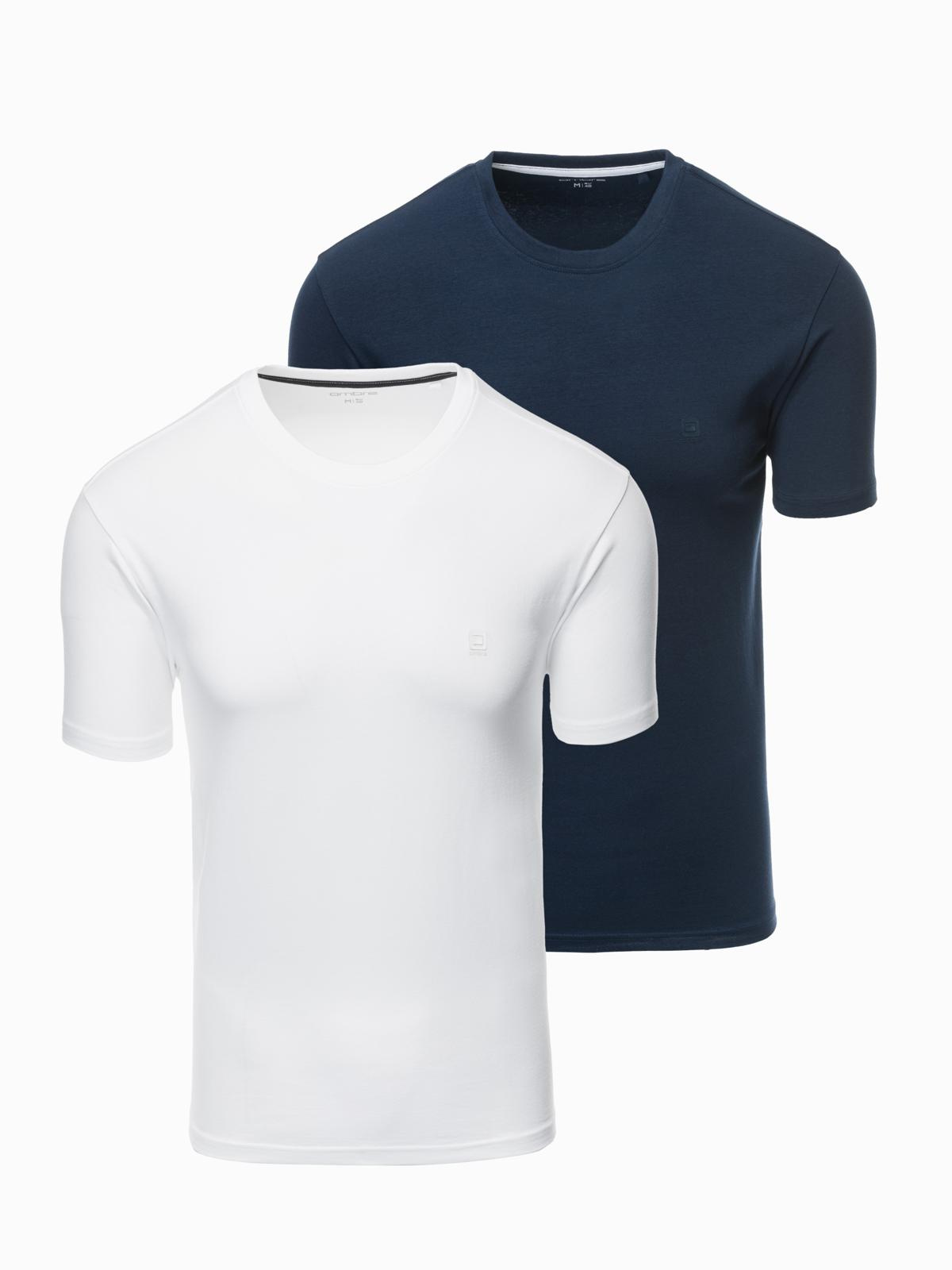 Ombre Set of men's t-shirts with round neckline