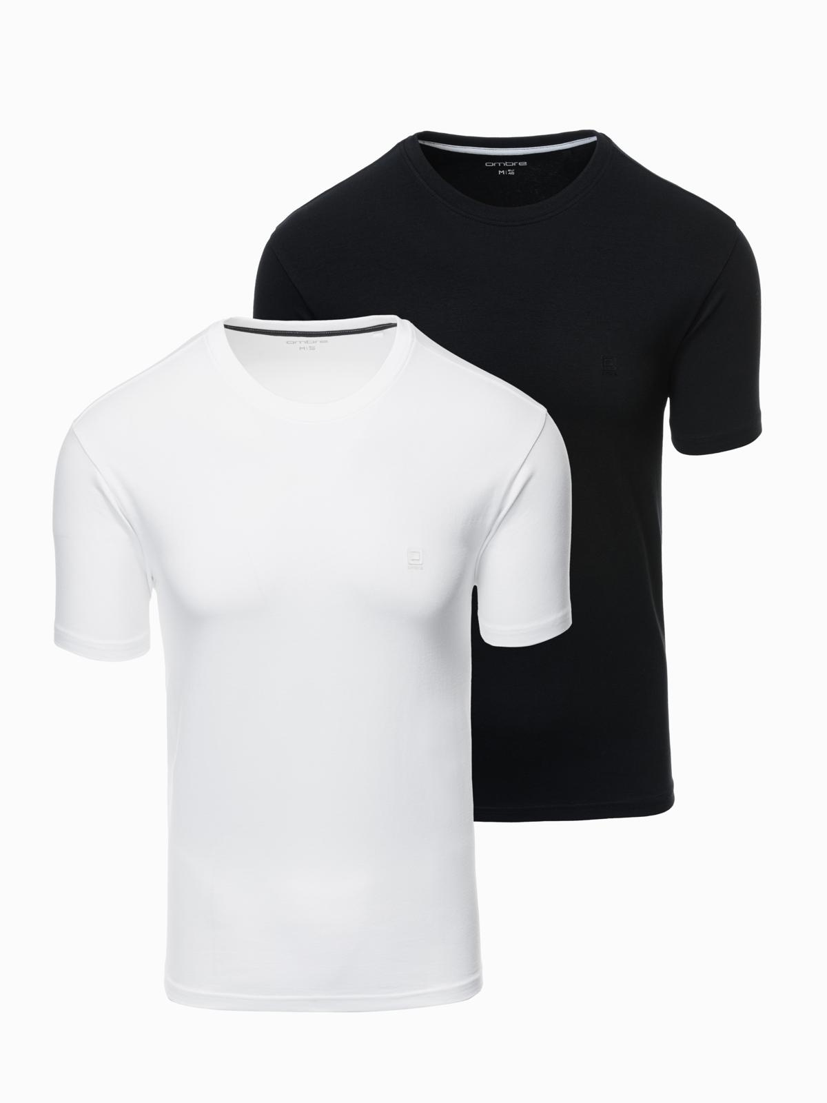 Ombre Set of men's t-shirts with round neckline