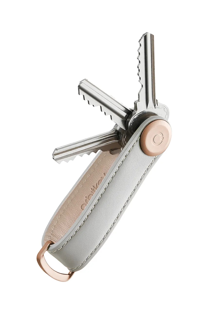 Orbitkey  Obal na klíče  Leather Stone 8,5 cm