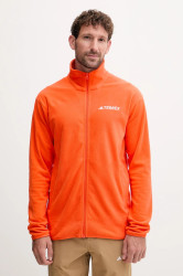 Outdoorová mikina adidas TERREX Multi Essenstials pánská, oranžová barva, hladká, JM3117