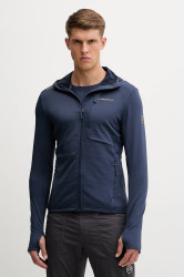 Outdoorová mikina LA Sportiva Chill Thermal pánská, tmavomodrá barva, s kapucí, hladká, ZAHF017