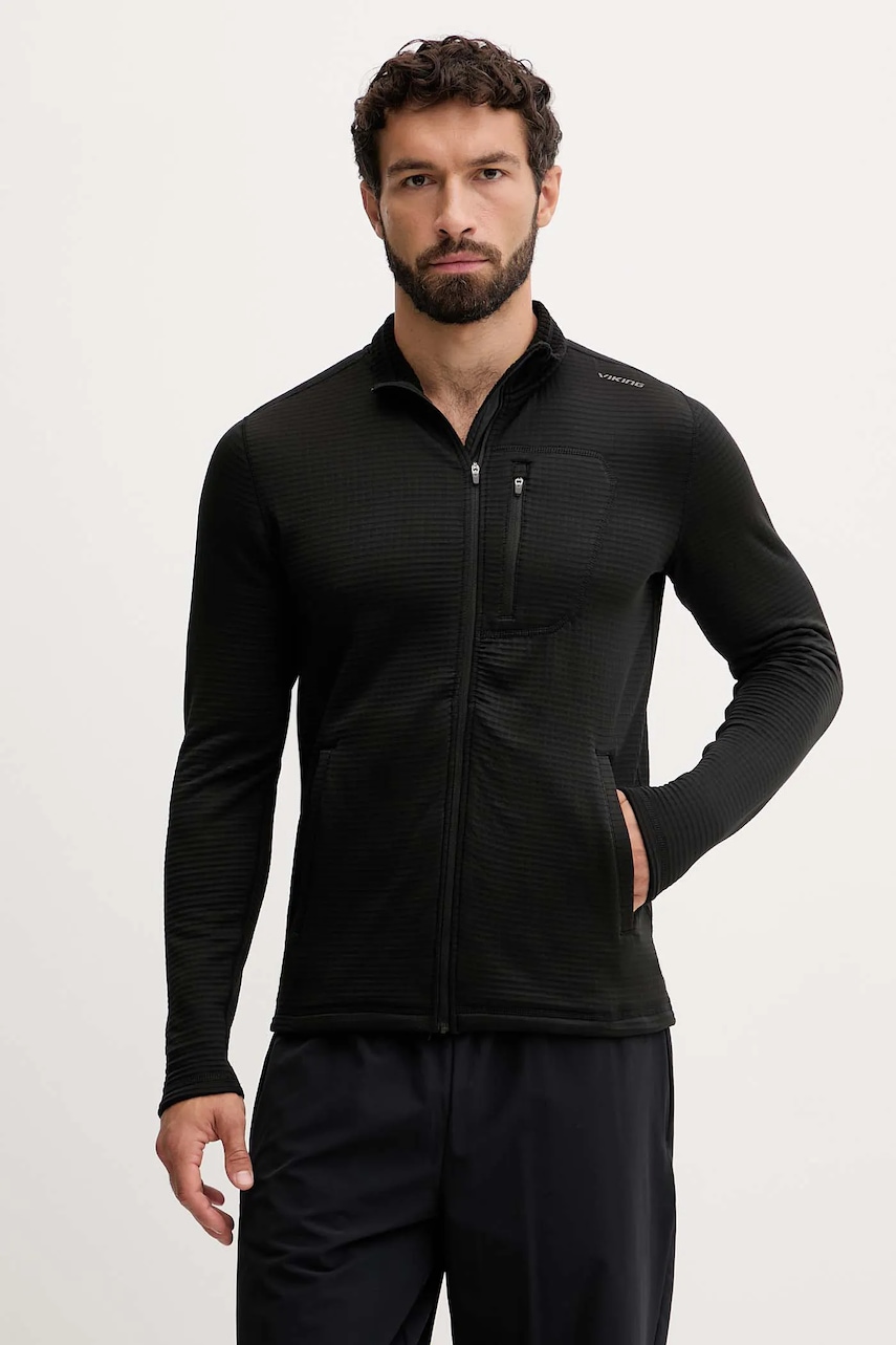 Outdoorová mikina Viking Admont pánská, šedá barva, hladká, 720/27/8372