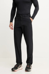 Outdoorové kalhoty Rossignol LYCIAN pánské, černá barva, přiléhavé, RLNMP20