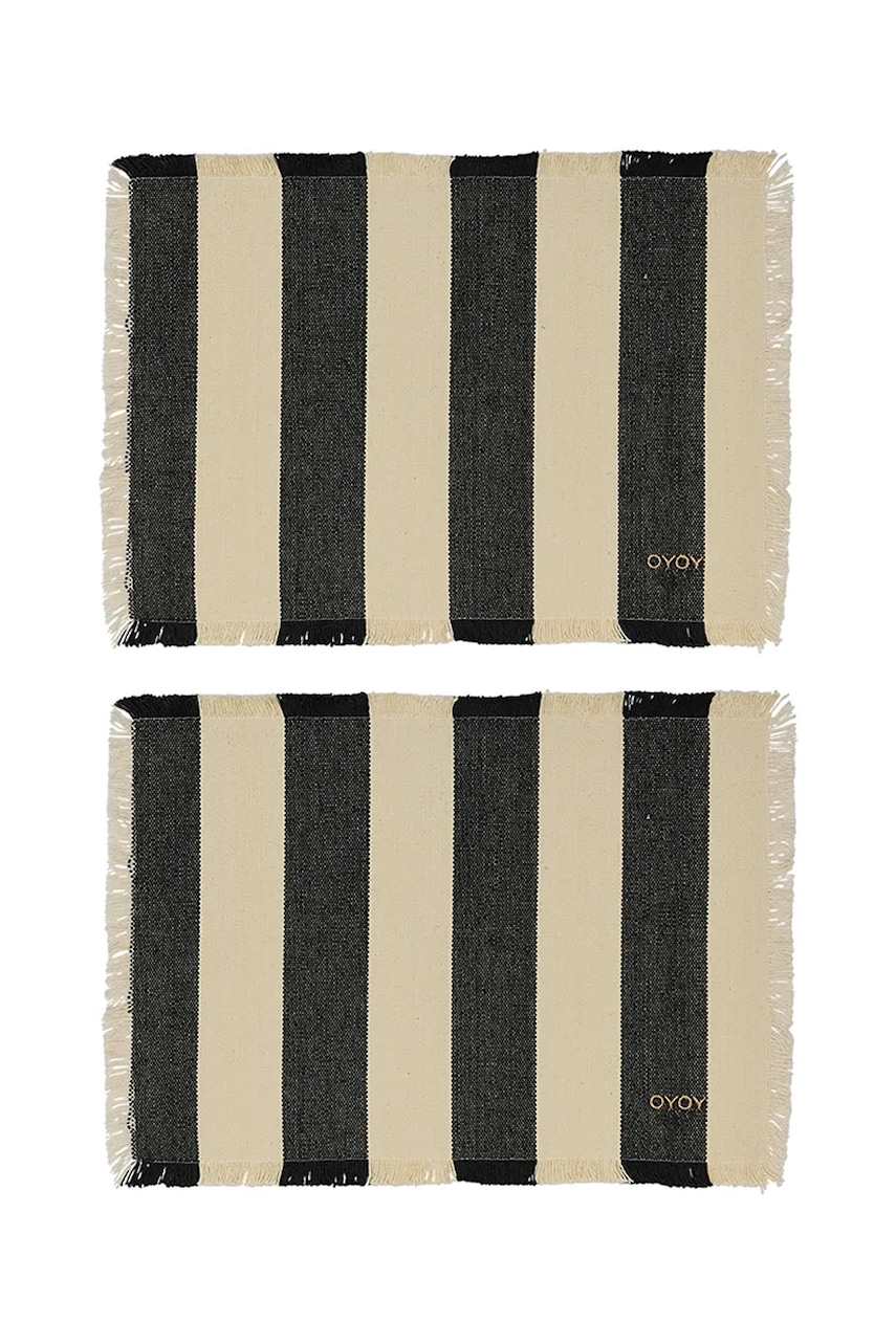 OYOY  Bavlněná podložka pod talíř  Toppu 48 x 36 cm 2-pack