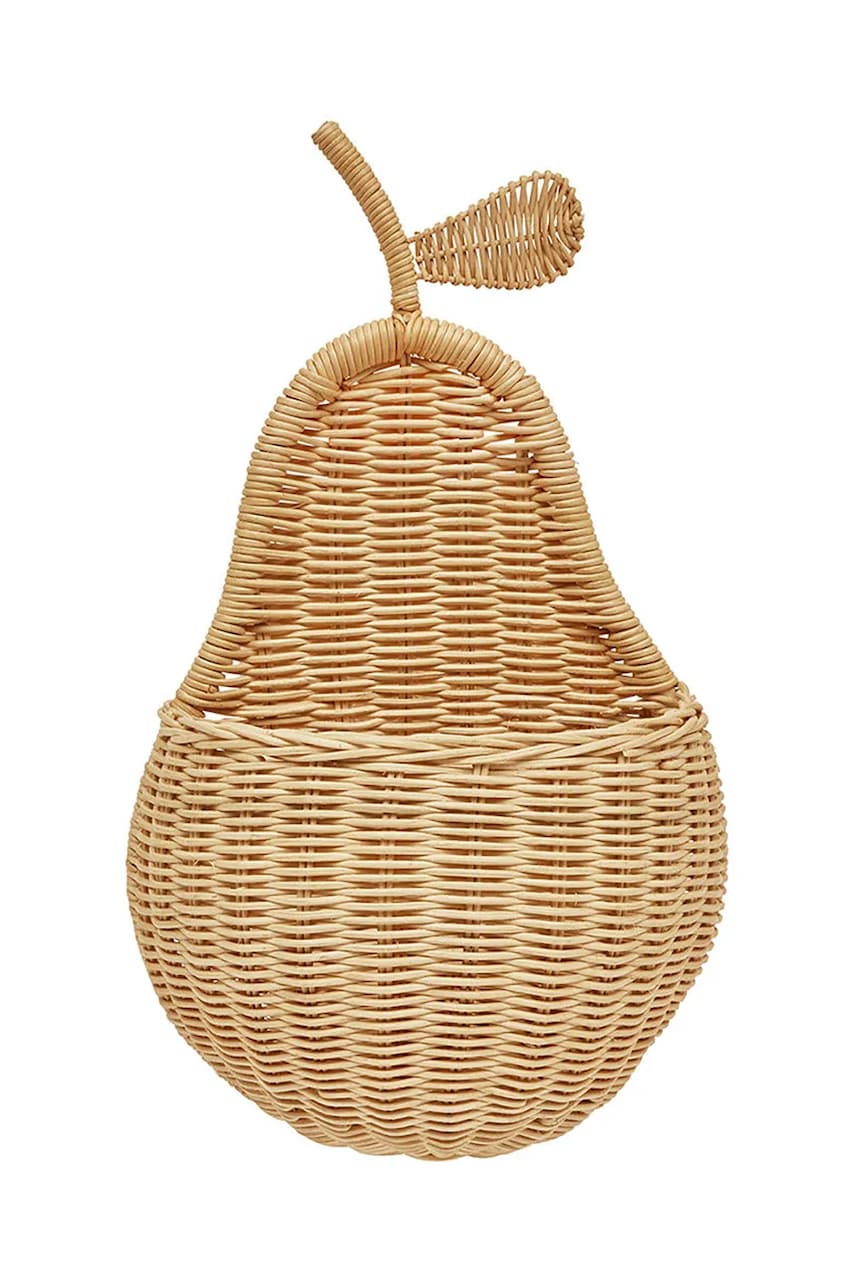 OYOY  Nástěnný úložný koš  Wall Basket Pear
