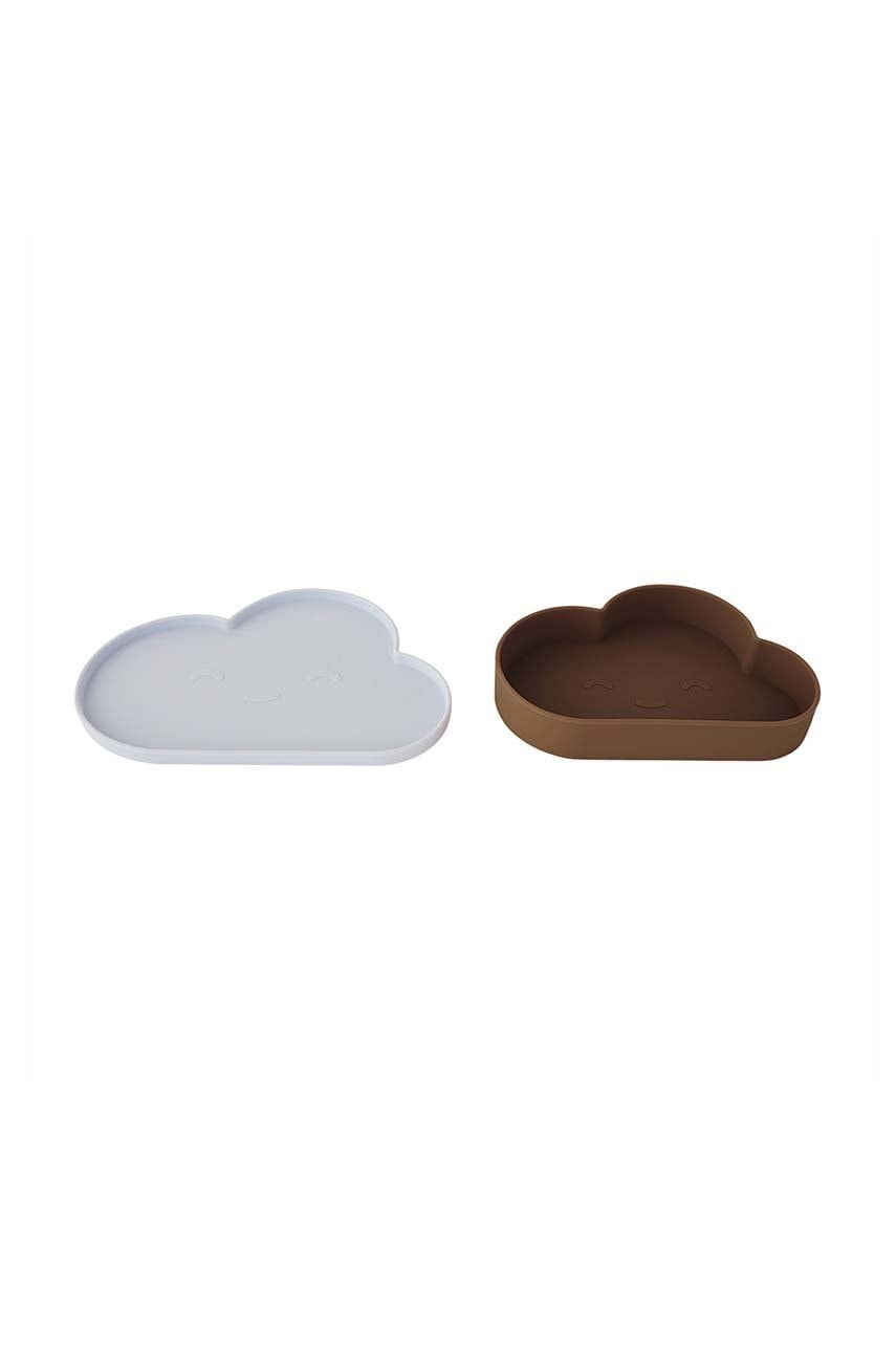 OYOY  Sada talířů a mís  Chloe Cloud 23,5 / 19,5 cm