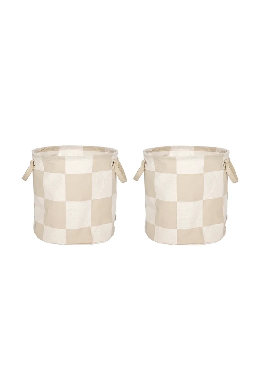 OYOY  Sada úložných košů  Chess 32 x 32 x 32 cm 2-pack
