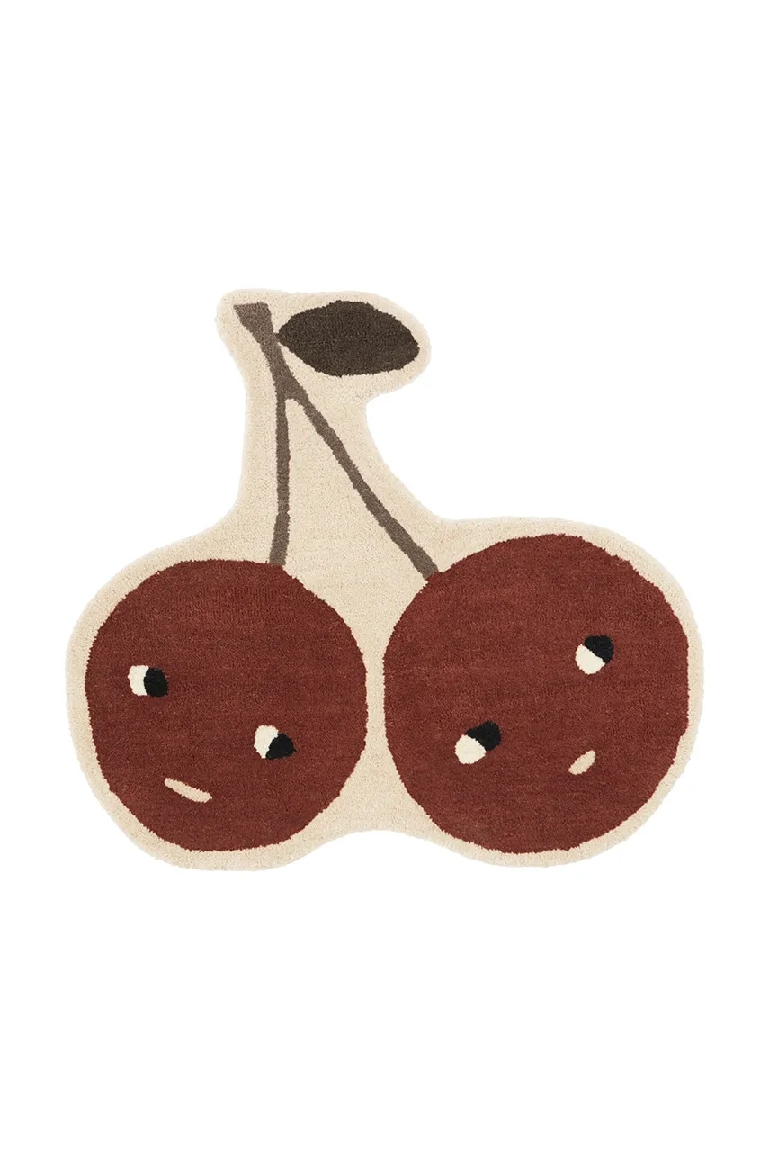 OYOY  Vlněný koberec  Cherry 86 x 76 cm