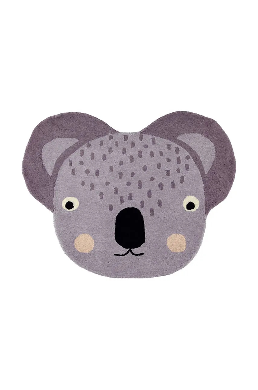 OYOY  Vlněný koberec  Koala 85 x 100 cm