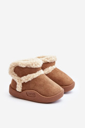 PA1 Dětské Sněhule Na Suchý Zips Camel Unitia