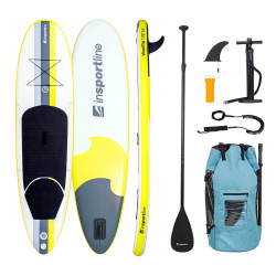 Paddleboard s příslušenstvím inSPORTline WaveTrip 10'6" G3 žlutá