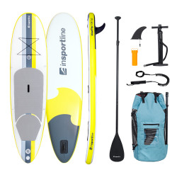 Paddleboard s příslušenstvím inSPORTline WaveTrip 10'6" G3 žlutá