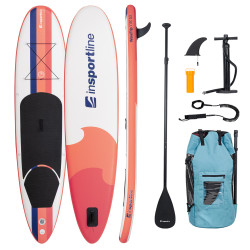 Paddleboard s příslušenstvím inSPORTline WaveTrip 11'6" G3 korálová