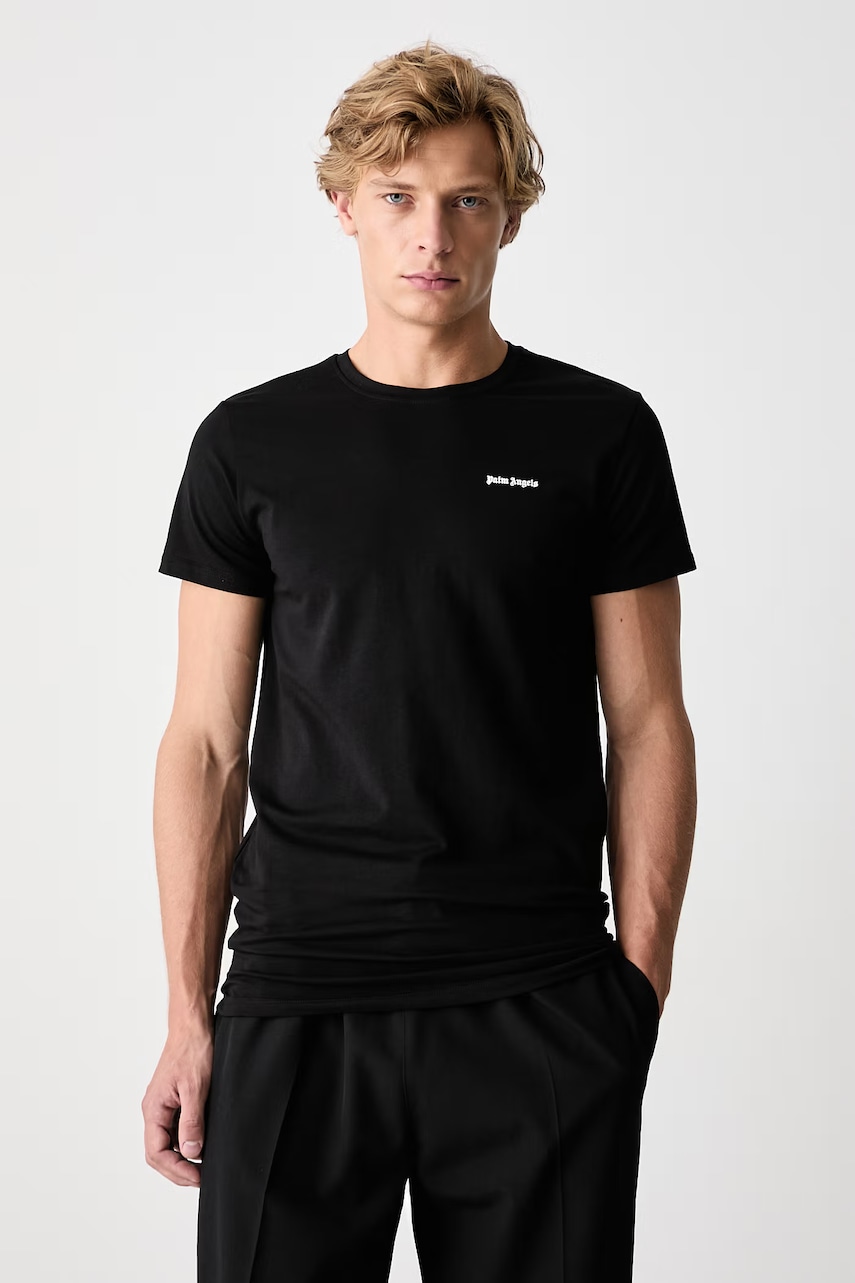 Palm Angels  basic tričko pánské bavlněné s elastanem
