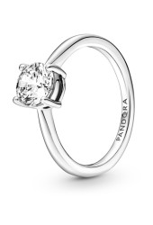 Pandora Jemný stříbrný zásnubní prsten Timeless 190052C01 58 mm