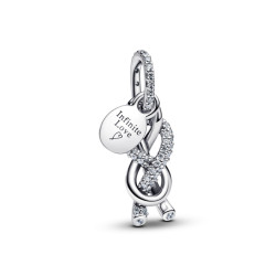 Pandora Stříbrný visací přívěsek Nekonečný uzel 793780C01