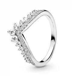 Pandora Stylový stříbrný prsten s třpytivými kamínky Timeless 197736CZ 48 mm