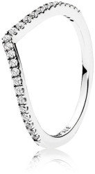 Pandora Třpytivý stříbrný prsten Timeless 196316CZ 50 mm