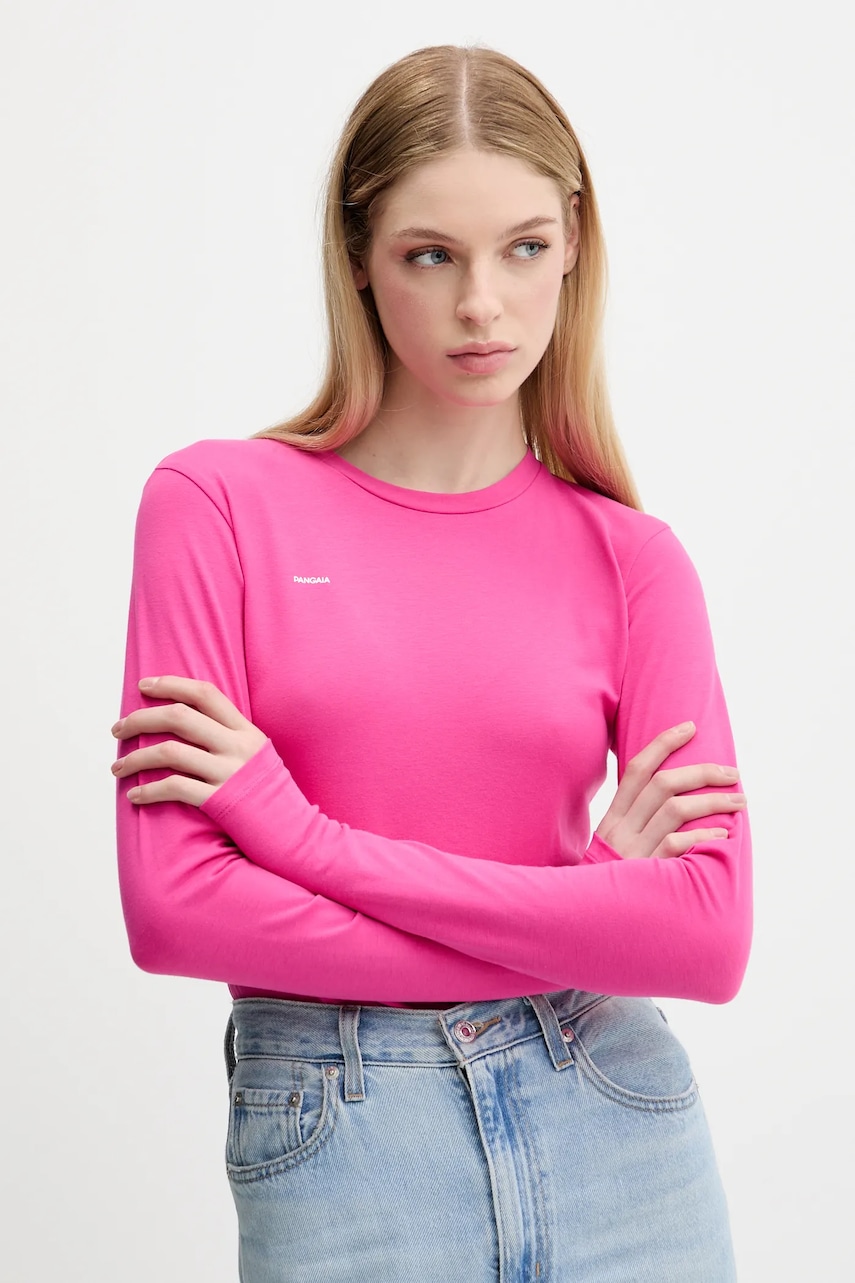 PANGAIA  Tričko s dlouhým rukávem  Cotton-Stretch Long-Sleeved Top