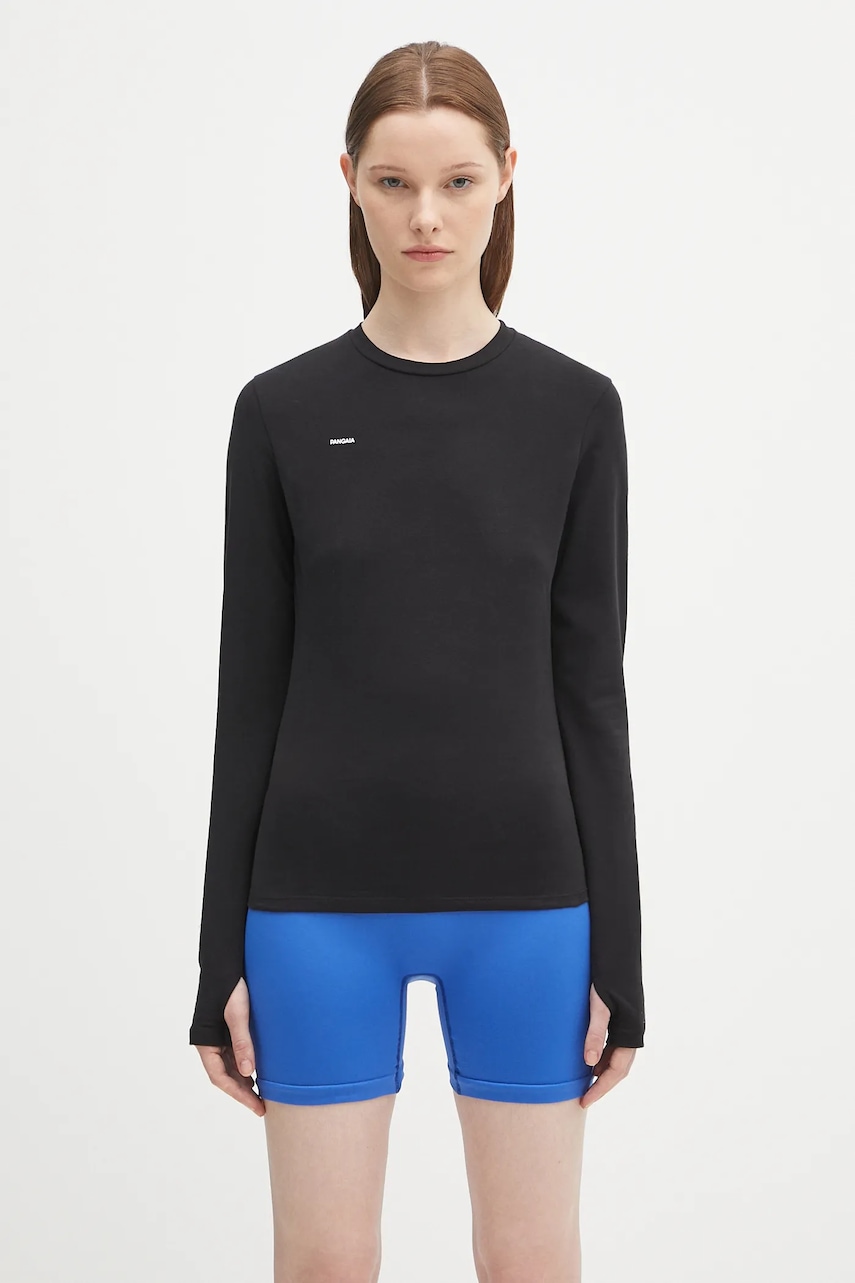 PANGAIA  Tričko s dlouhým rukávem  Cotton-Stretch Long-Sleeved Top
