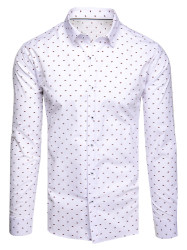 Pánská bílá košile s dlouhým rukávem