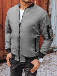 Pánská bunda bomber jacket grafitová Dstreet