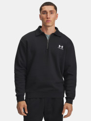 Pánská bunda Under Armour UA Icon Flc Collar 1/4 Zip-BLK - Pánské