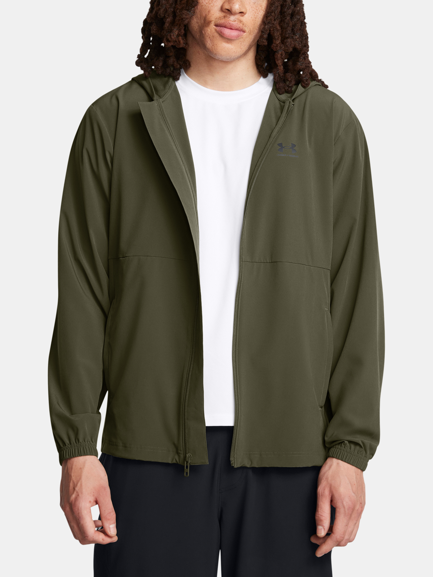 Pánská bunda Under Armour UA Vibe Woven Windbreaker-GRN - Pánské