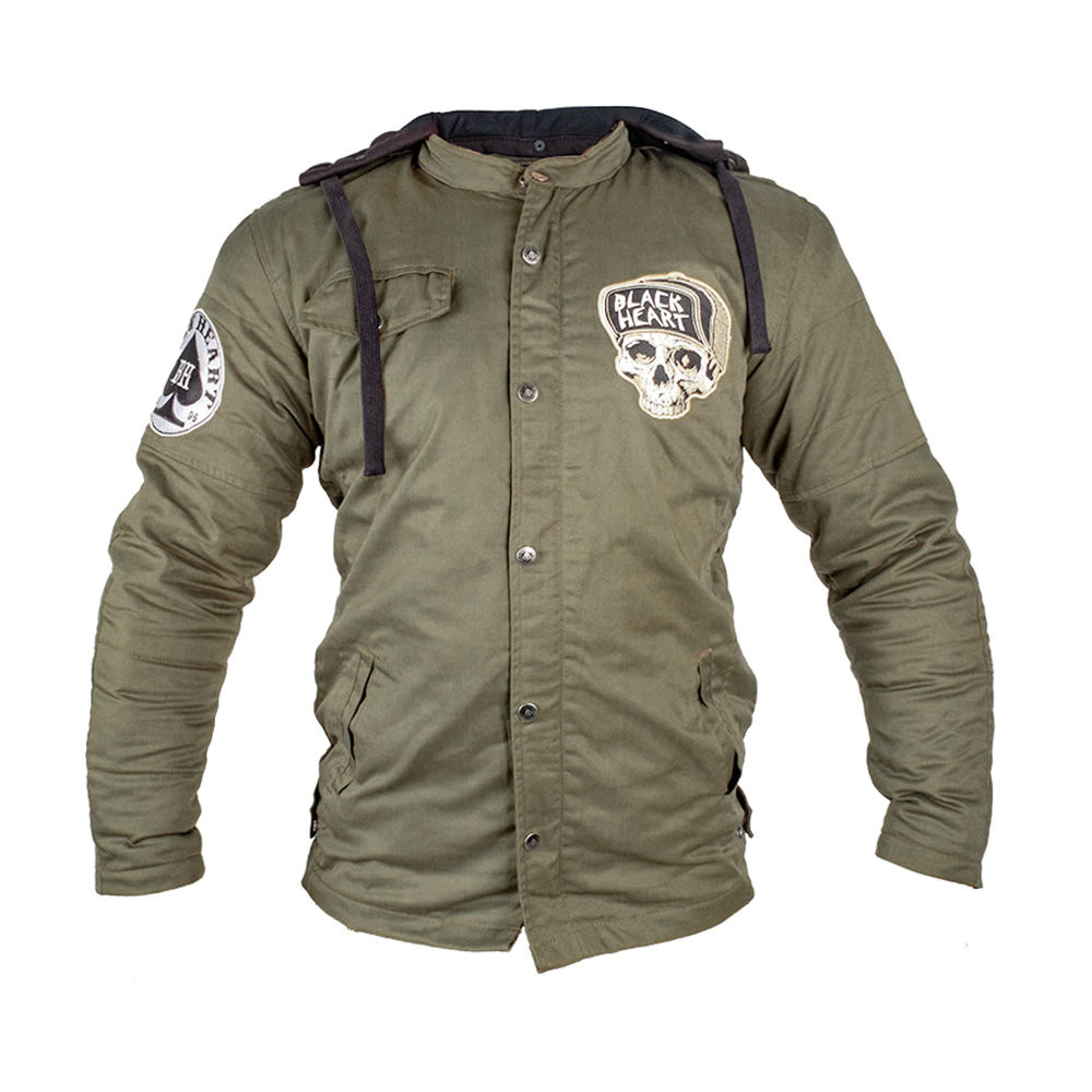 Pánská bunda W-TEC Black Heart Khaki Jacket s aramidem Garage Built M