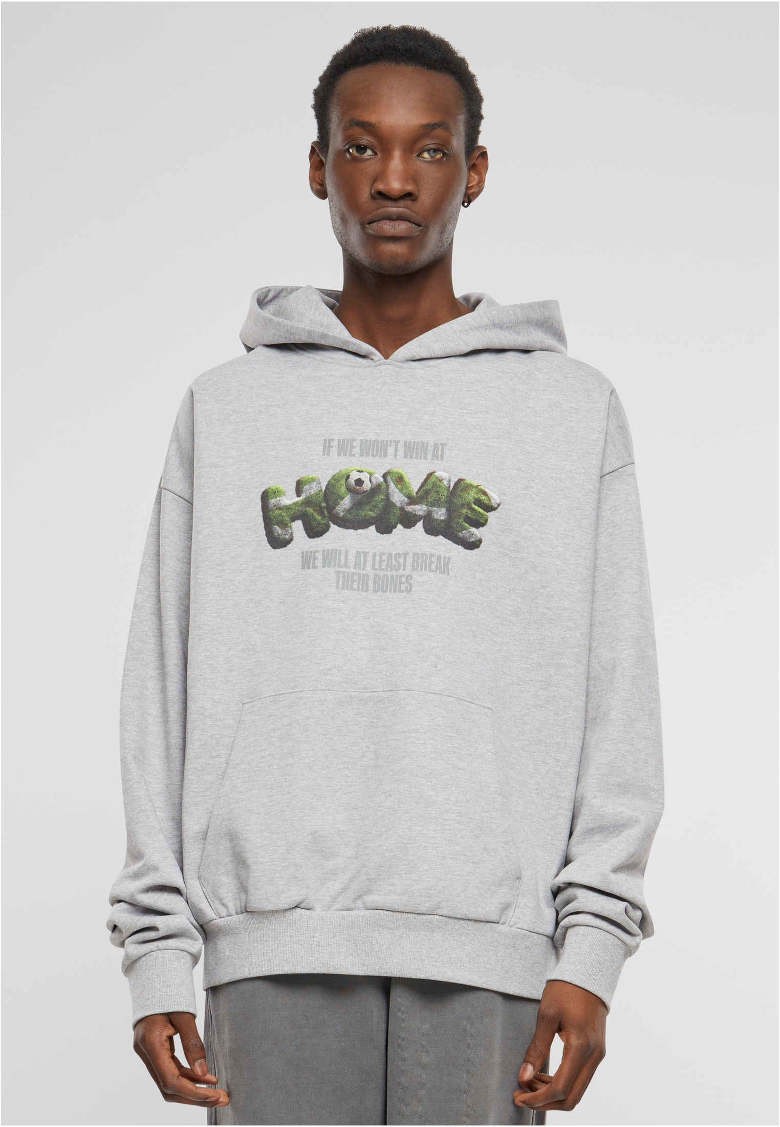 Pánská mikina Home Ultraheavy Oversize Hoodie šedá