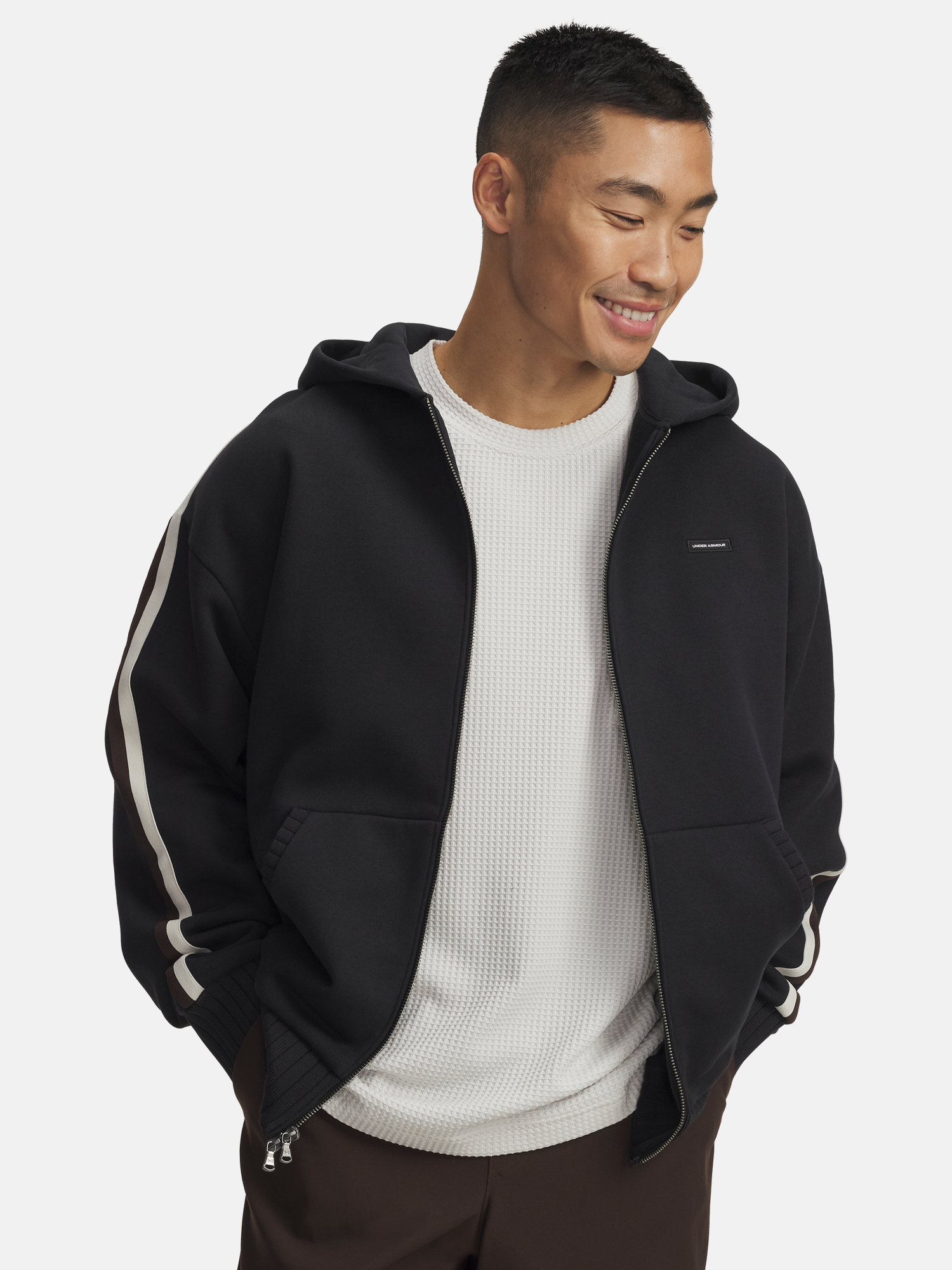 Pánská mikina Under Armour UA Icon Heavy Rib FZ-BLK