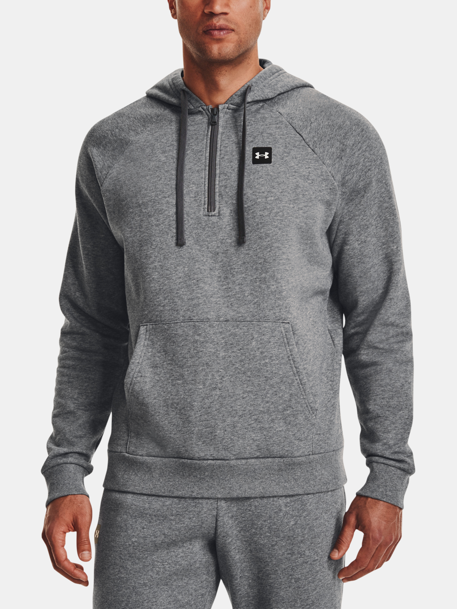 Pánská mikina Under Armour UA Rival Fleece 1/2 Zip HD-GRY - Pánské