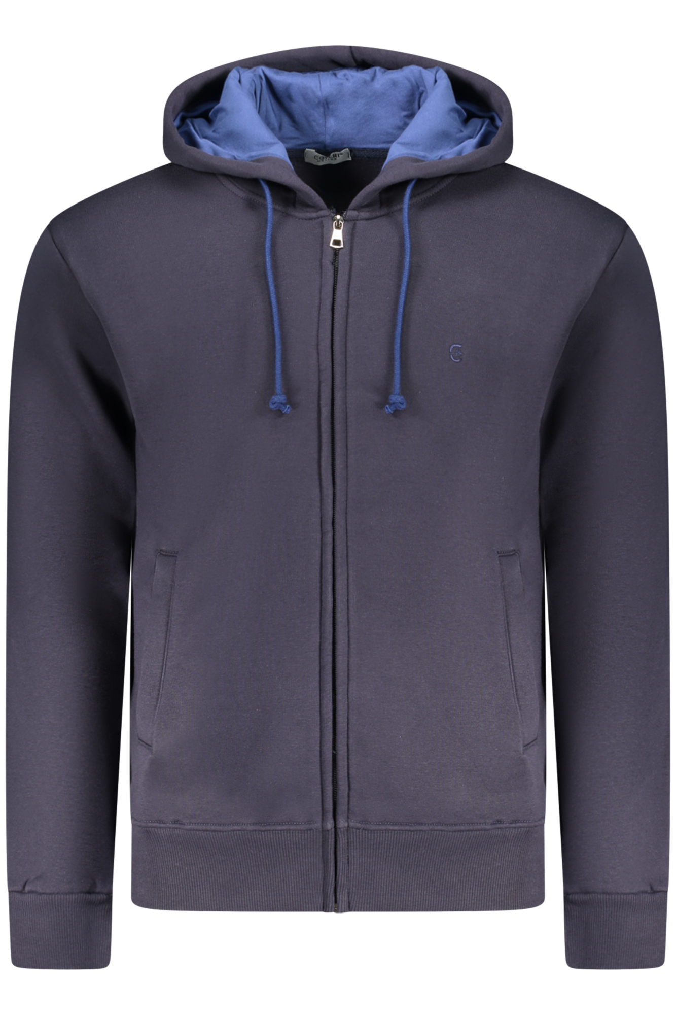 Pánská modrá mikina na zip COVERI MOVING