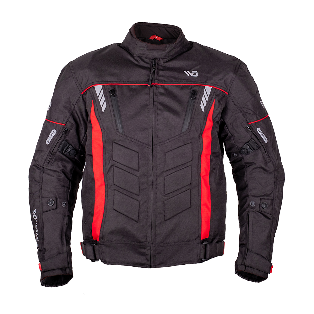 Pánská moto bunda BOS / WD Motorsports Vegas 2.0 Black-Red S