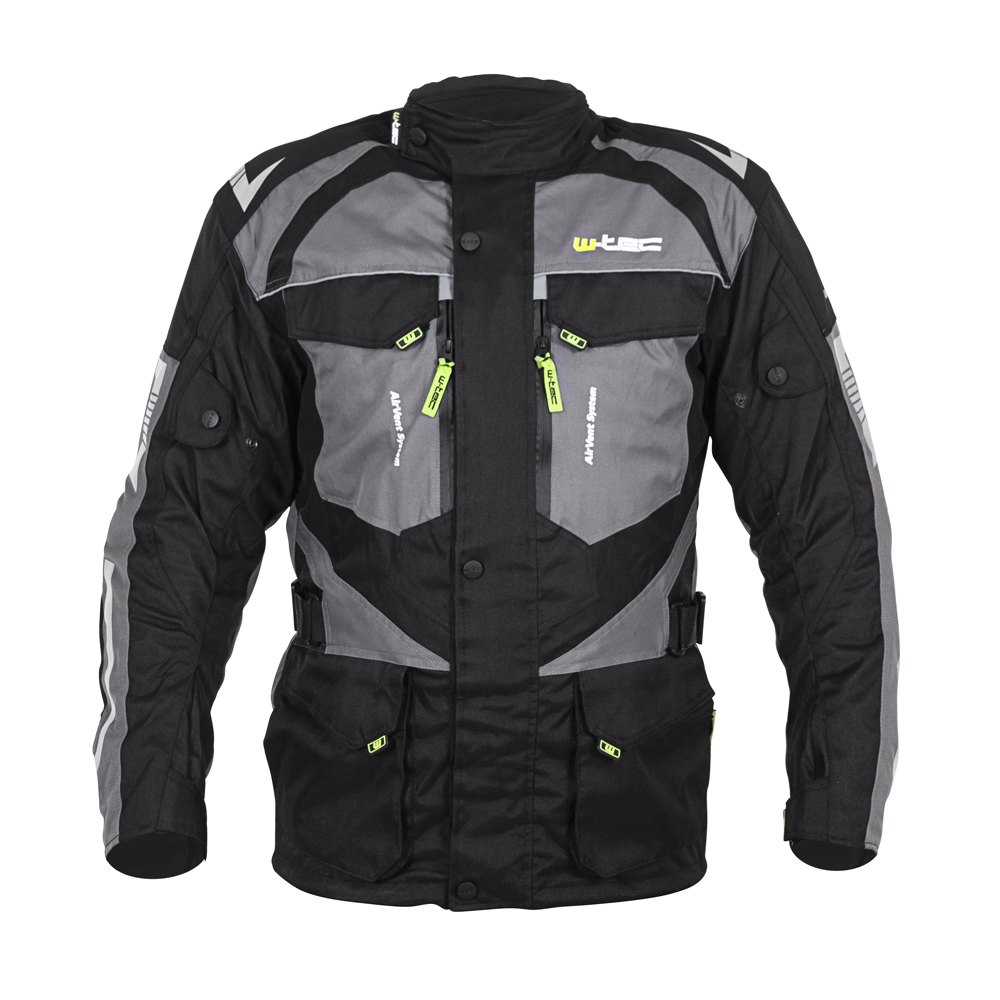 Pánská moto bunda W-TEC Burdys Evo černo-šedá S