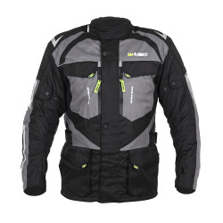 Pánská moto bunda W-TEC Burdys Evo černo-šedá S