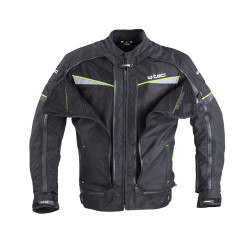 Pánská moto bunda W-TEC Progair černá-fluo 5XL