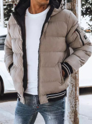 Pánská oboustranná zimná bunda khaki Dstreet