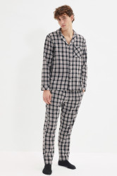 Pánská pyžamová souprava Trendyol Plaid